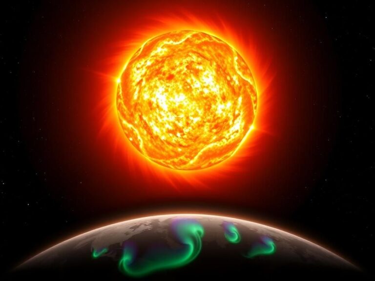 Flick International Dramatic solar storm with coronal mass ejection and Earth silhouette