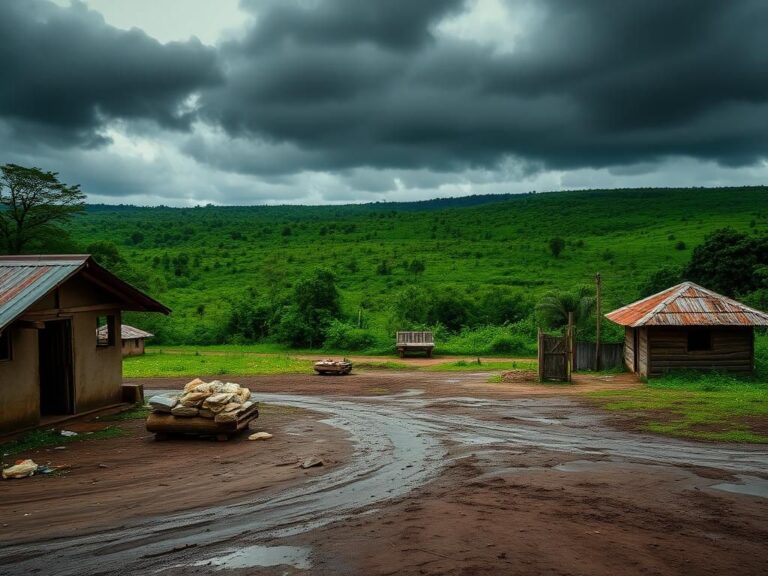 Flick International Empty village in Équateur Province, DRC, symbolizing the impact of the Ebola outbreak