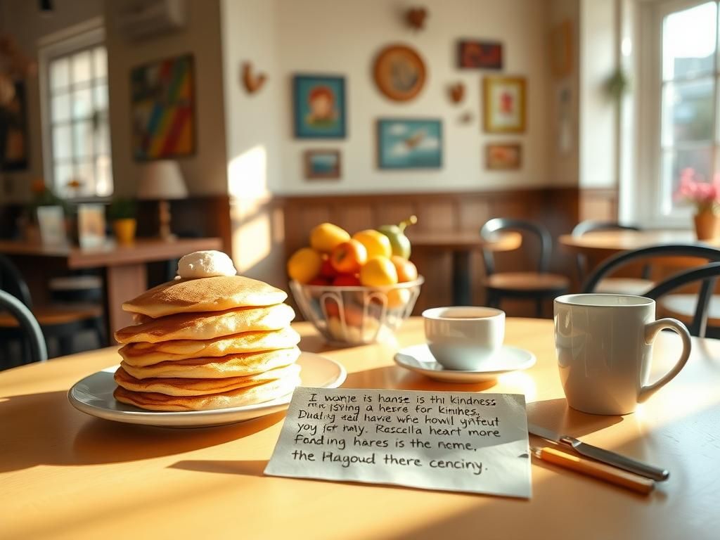 Flick International Heartfelt breakfast scene in a cozy café