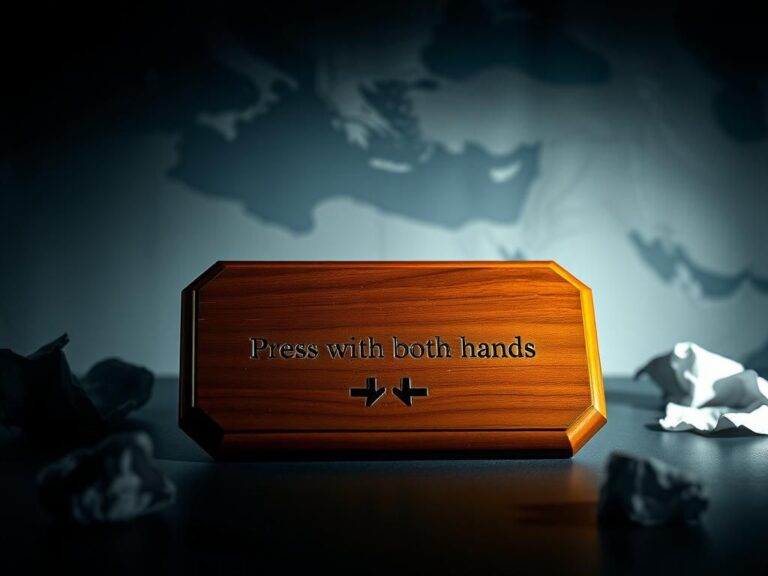 Flick International Gold-plated pager on a wooden plaque symbolizing military operation against Hezbollah