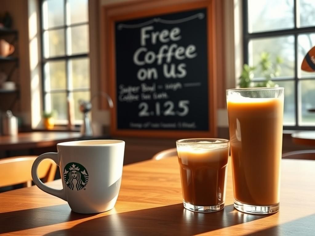 Flick International Cozy Starbucks interior with hot and iced coffee on a wooden table