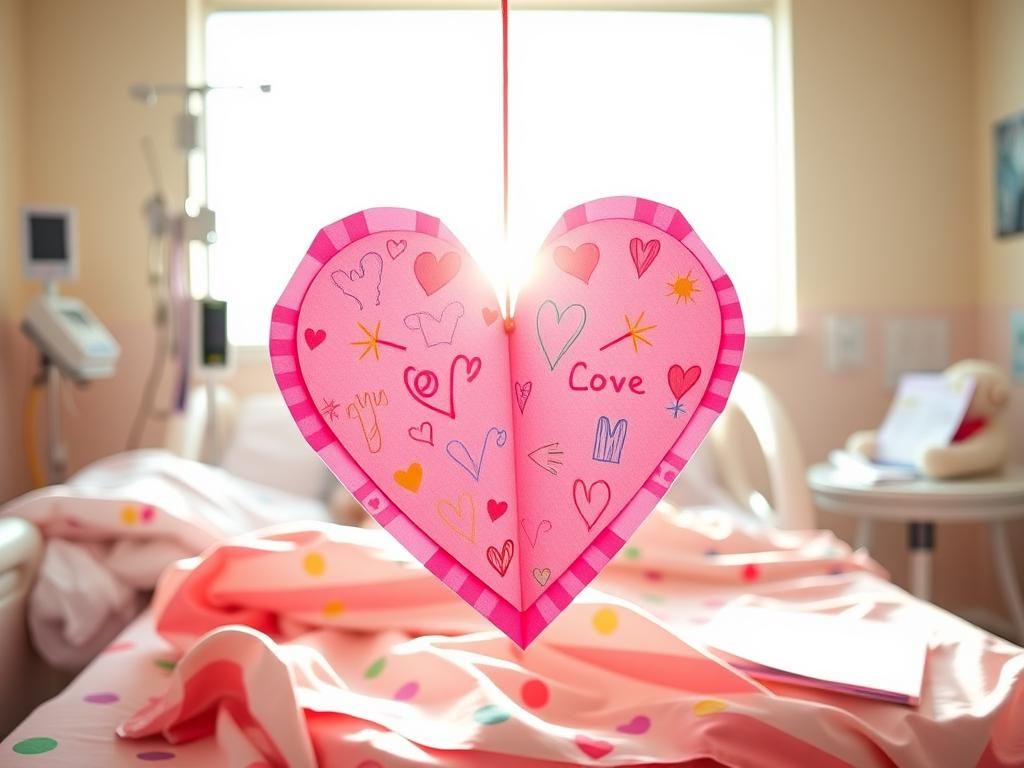 Flick International Young girl in hospital bed surrounded by medical equipment, symbolizing her health challenges