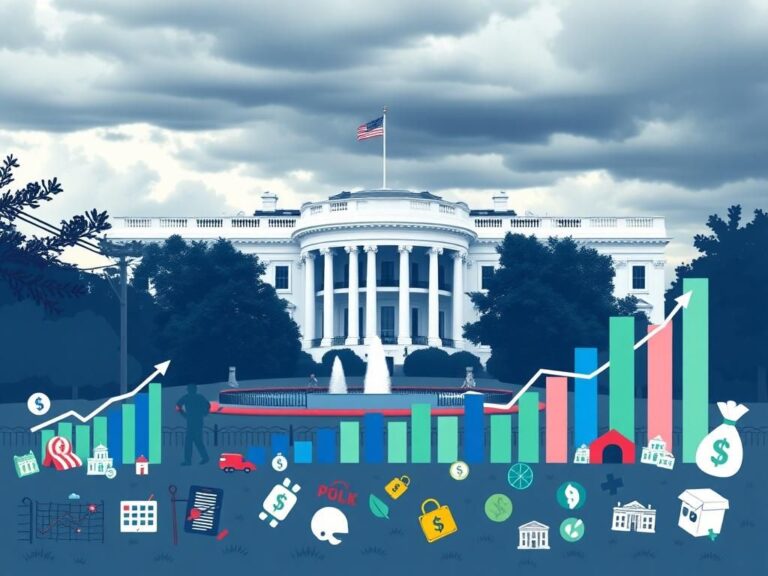 Flick International Dynamic illustration of polling graphs reflecting public opinion on Trump's performance