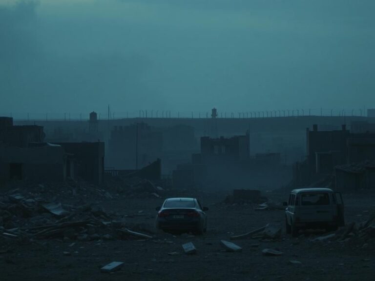 Flick International Somber landscape of Gaza showcasing crumbling buildings and debris