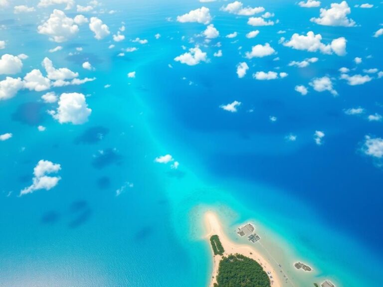 Flick International Aerial view of the Gulf of America displaying turquoise and deep blue waters