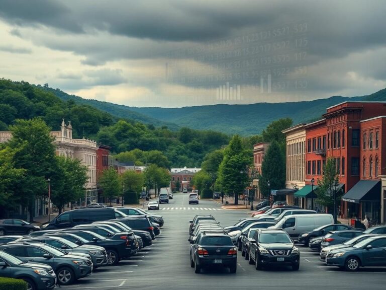 Flick International Serene Appalachian landscape in Parkersburg, West Virginia with government vehicles