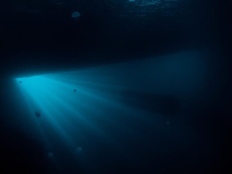 Flick International Submersible exploring the depths above the Titanic wreck site.