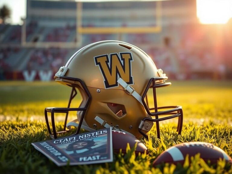 Flick International Close-up view of a Washington Commanders football helmet on a grassy field