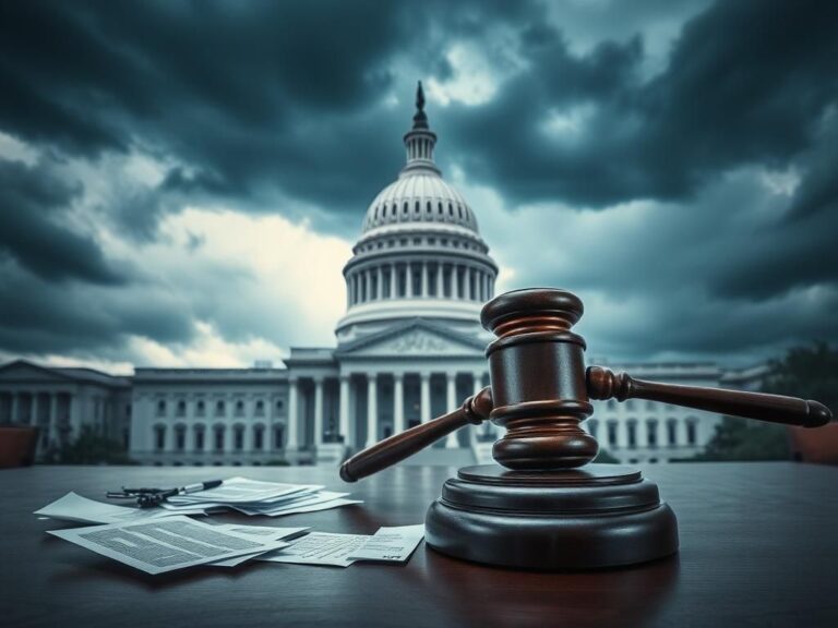 Flick International Dramatic view of the U.S. Capitol building with storm clouds overhead