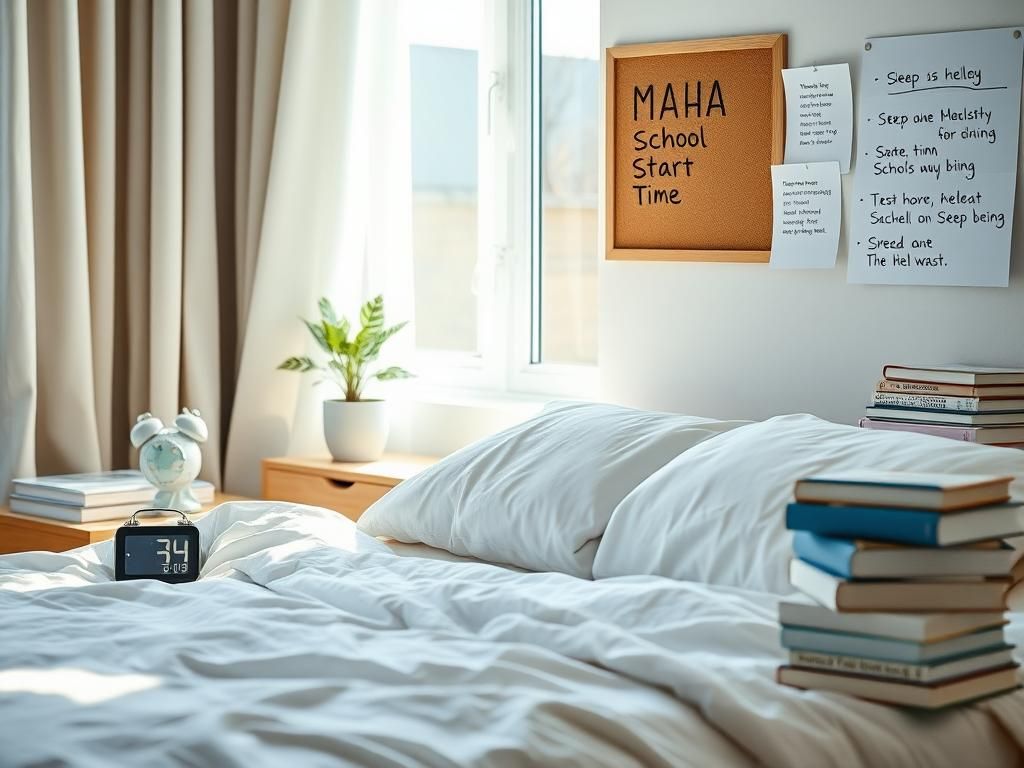 Flick International Cozy bedroom scene promoting the importance of sleep with soft linens and gentle morning light