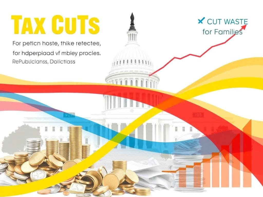 Flick International Infographic showing reactions of Independents, Republicans, and Democrats to tax cuts and government spending