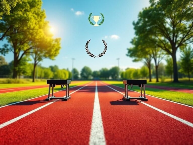 Flick International Empty athletic track symbolizing the race for fairness in women's sports