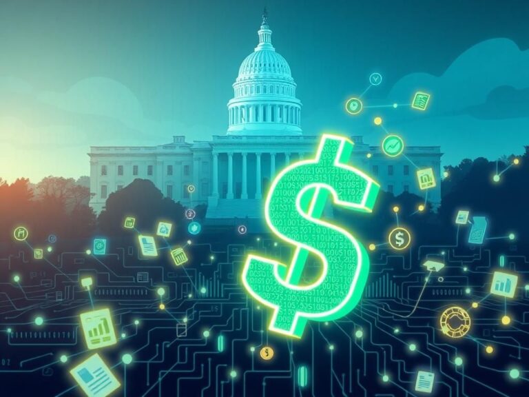 Flick International Conceptual illustration of digital financial landscape linked to U.S. Treasury payments