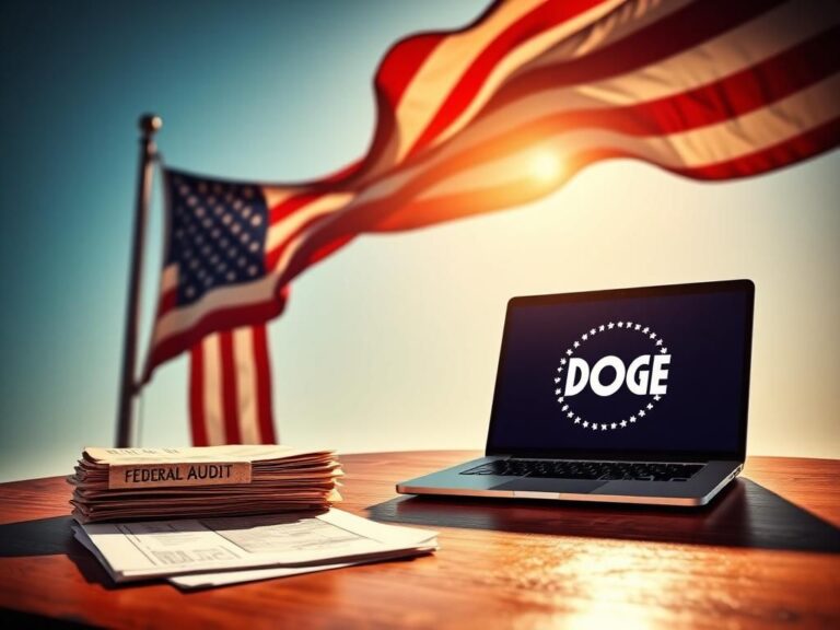 Flick International A large, aged American flag waving against a blue sky with a weathered stack of paperwork on a desk