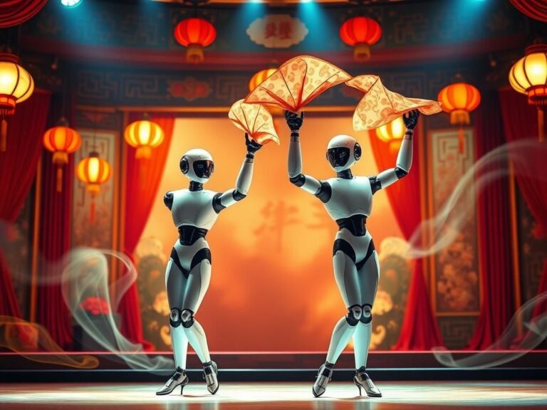 Flick International Unitree H1 robots dance dynamically on stage with humans