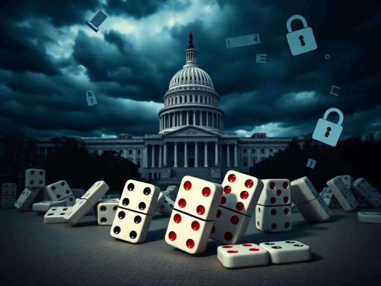 Flick International Dramatic scene of the United States Capitol building representing political tension