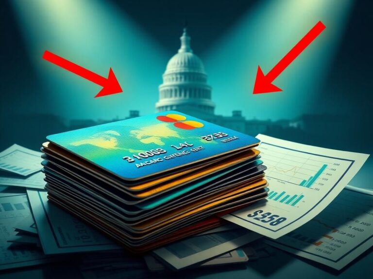 Flick International A detailed image of various government credit cards stacked among financial documents