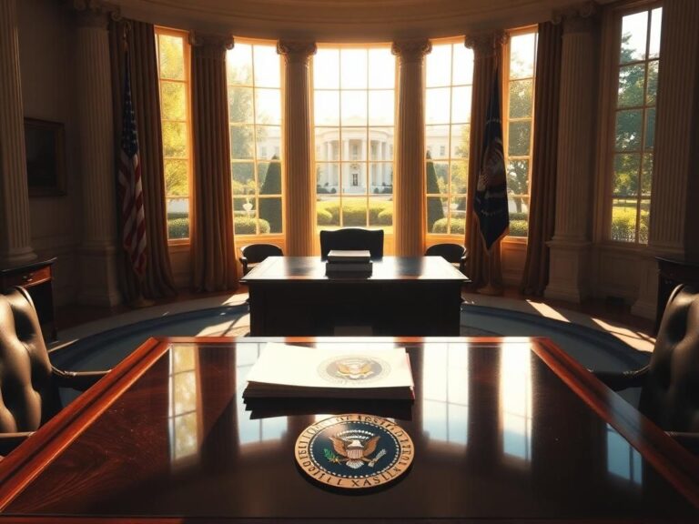 Flick International Grand Oval Office bathed in sunlight, symbolizing effective leadership