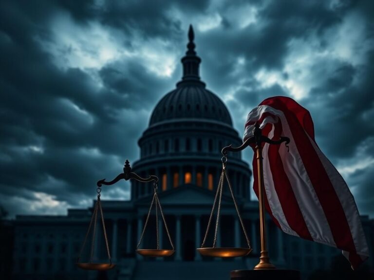 Flick International Dark silhouette of the U.S. Capitol building against a stormy sky