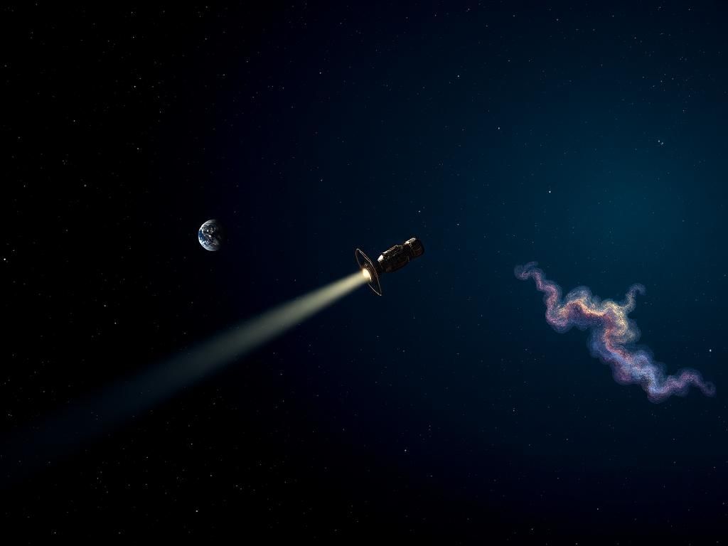 Flick International Stylized representation of the Voyager 1 spacecraft in interstellar space