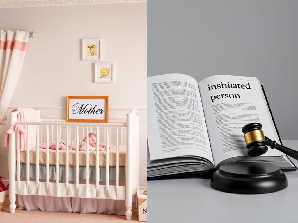 Flick International Split-image showcasing the contrast between traditional motherhood and modern gender-neutral terminology