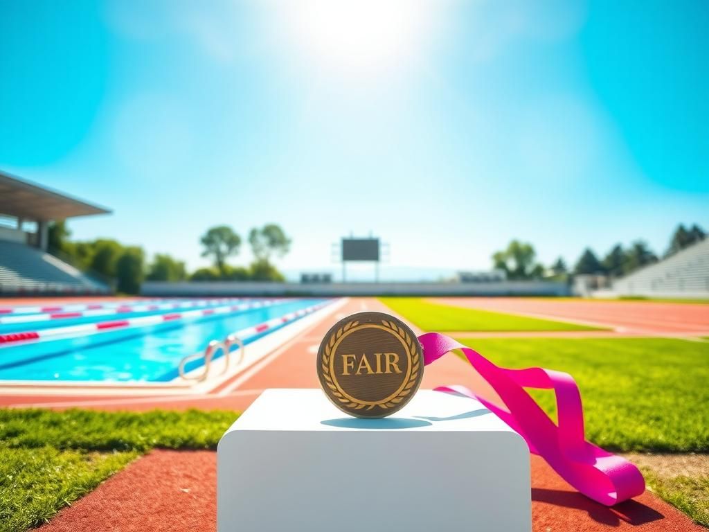 Flick International Medal on podium symbolizing achievement in women's sports