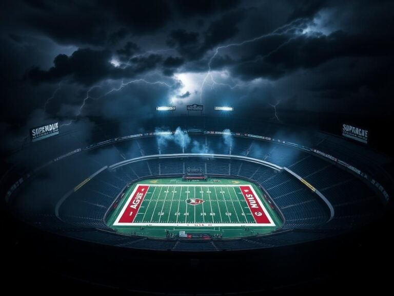 Flick International Aerial view of the Superdome during the Super Bowl blackout in 2013