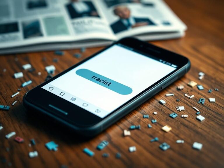 Flick International Close-up of a modern smartphone displaying a chat screen with highlighted messages