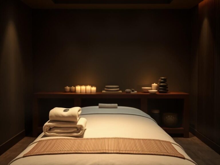 Flick International Elegant massage therapy room with luxury features