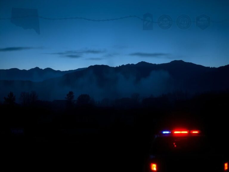 Flick International Twilight cityscape in Colorado highlighting law enforcement presence