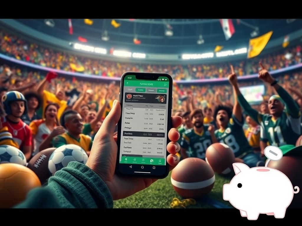 Flick International Smartphone displaying sports betting interface with memorabilia