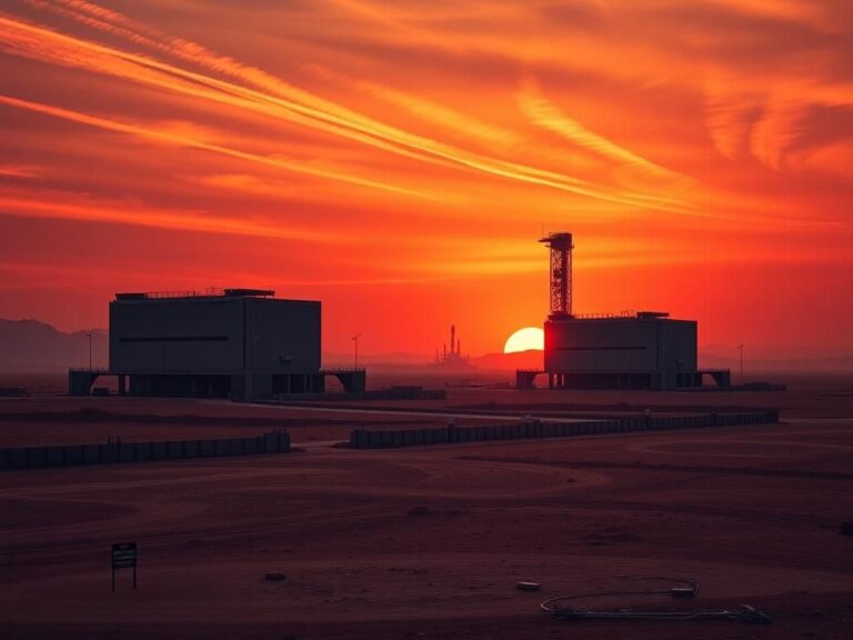 Flick International Dramatic landscape of launch pads in Iran's rugged terrain