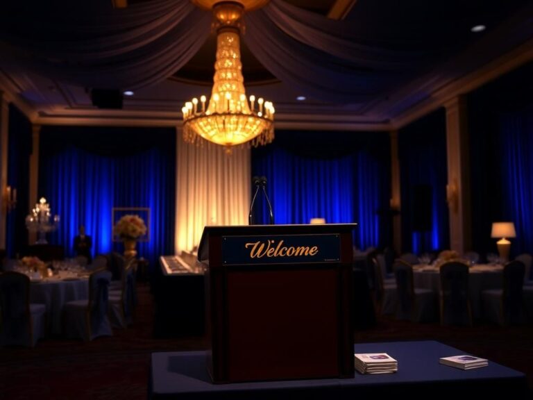 Flick International Elegantly set dining table at the White House Correspondents' Association Dinner