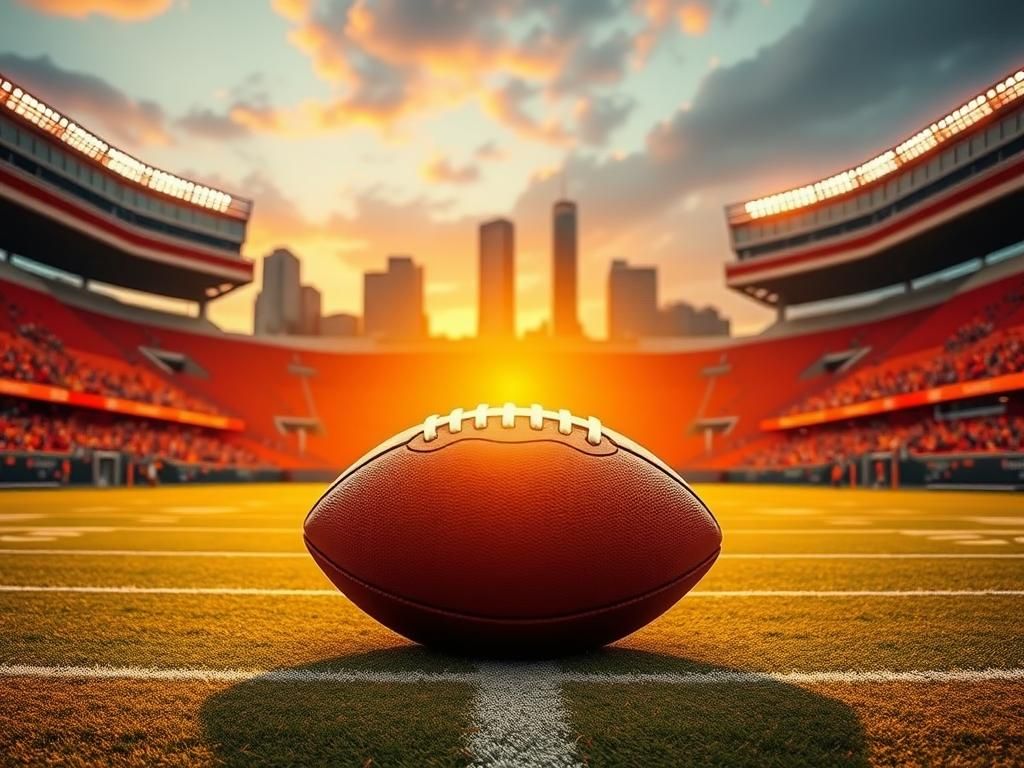 Flick International Dramatic scene at Cleveland Browns stadium showcasing football ambiance