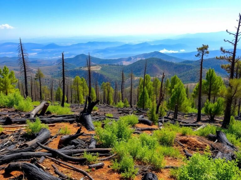 Flick International Dramatic landscape of California’s forests showcasing wildfire aftermath and prevention efforts