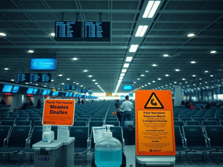 Flick International Aerial view of Dulles International Airport terminal showing health safety precautions.