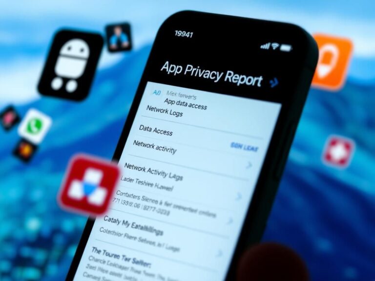 Flick International Close-up view of an iPhone screen displaying the App Privacy Report