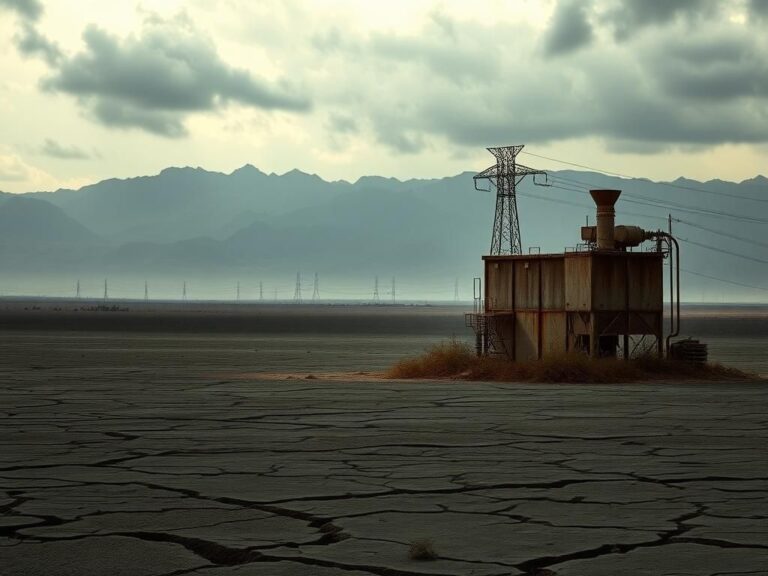 Flick International Abandoned electrical power plant symbolizing Iraq's energy struggles