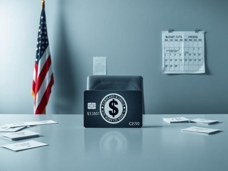 Flick International Government-issued credit card on a polished desk with a one-dollar limit