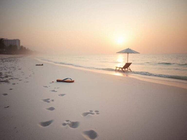 Flick International Serene beach scene at dawn in Punta Cana, highlighting safety concerns