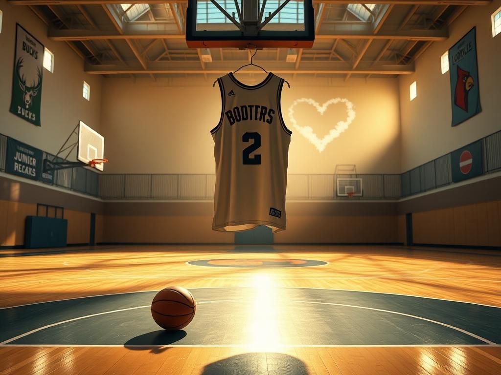 Flick International Serene basketball court with No. 2 jersey honoring Junior Bridgeman's legacy