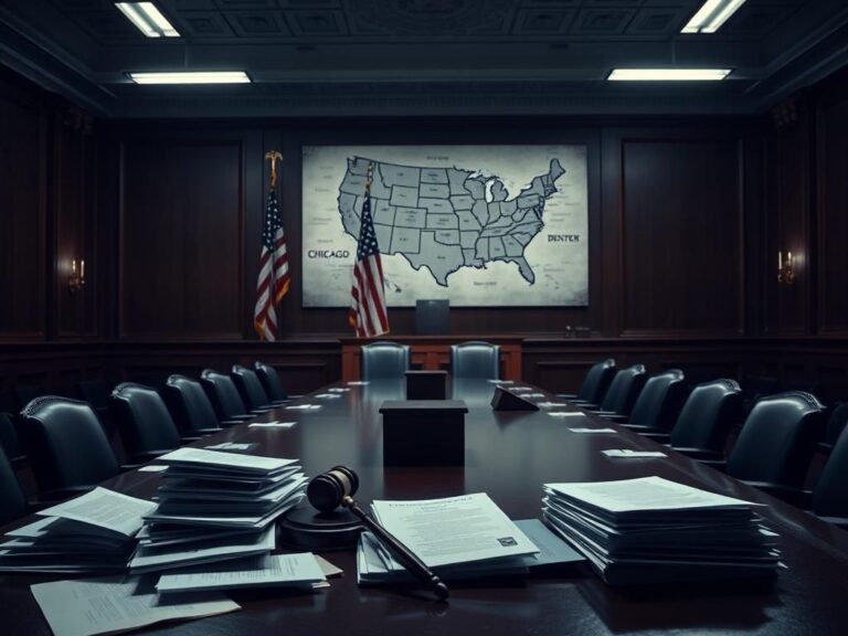 Flick International Congressional hearing room with a gavel and documents, symbolizing accountability