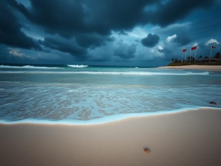 Flick International Serene beach scene in Punta Cana illustrating unpredictable ocean currents