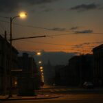 Flick International Darkened urban landscape of Havana, Cuba after the nationwide grid collapse