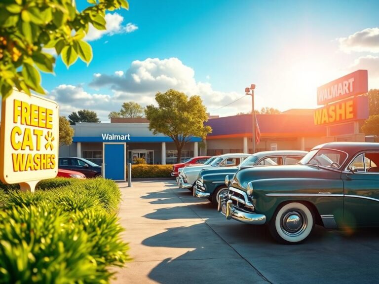 Flick International Vintage cars lined up at a car wash station.