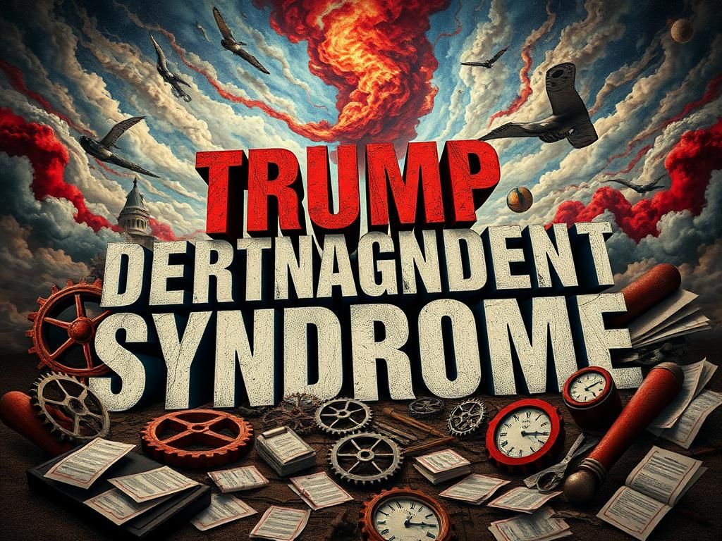 Flick International Distorted representation of Trump derangement syndrome in a chaotic political landscape