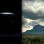 Flick International Split-composition image depicting a closed U.S. Secret Service vehicle and South Africa's Table Mountain under a stormy sky