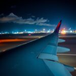 Flick International Delta plane wing showing scrapes after landing at LaGuardia Airport