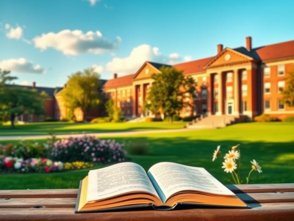 Flick International A serene campus scene at Harvard University with iconic brick buildings and lush green lawns.