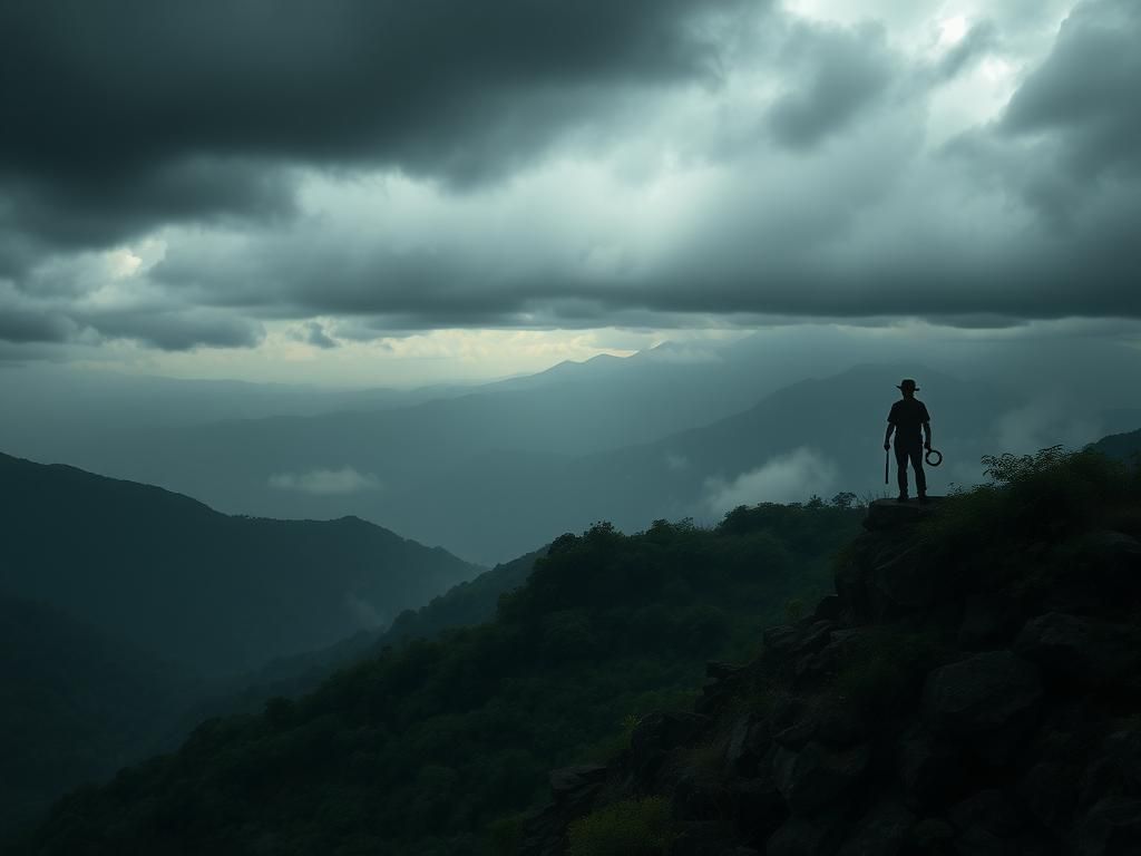 Flick International Dark, moody landscape of Veracruz, Mexico representing a fugitive's hideout